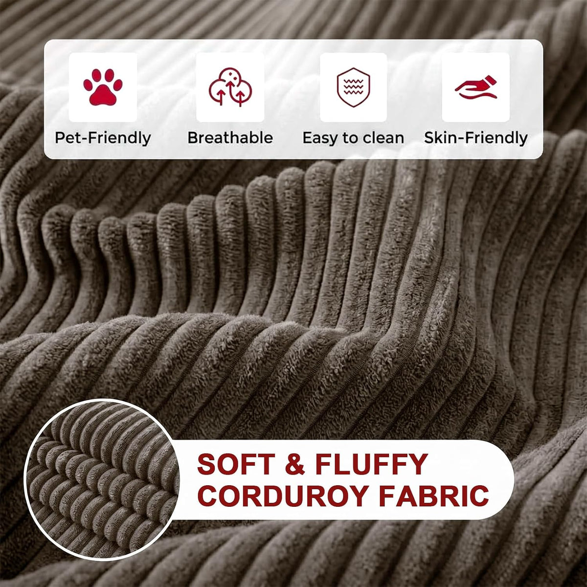 folding sofa bed, 2-in-1 convertible sleeper chair for, close-up detail