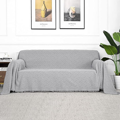 MYSKY HOME Light Grey Sofa Covers by MYSKYHOME