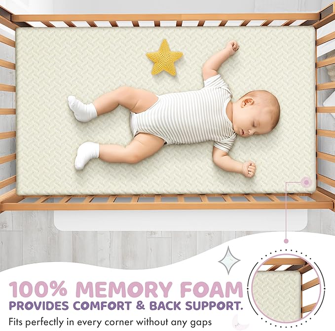 2” Crib Mattress Topper Memory Foam - Image 6