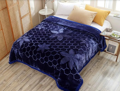 Hiyoko 11.5lbs Heavy Embossed Blanket Reversible by Hiyoko