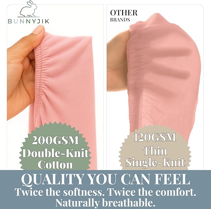 GOTS Organic Bedside Bassinet Sheets 33x20 - Image 3