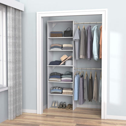 closetmaid suitesymphony wood closet organizer system, 25-inch starter, view 11
