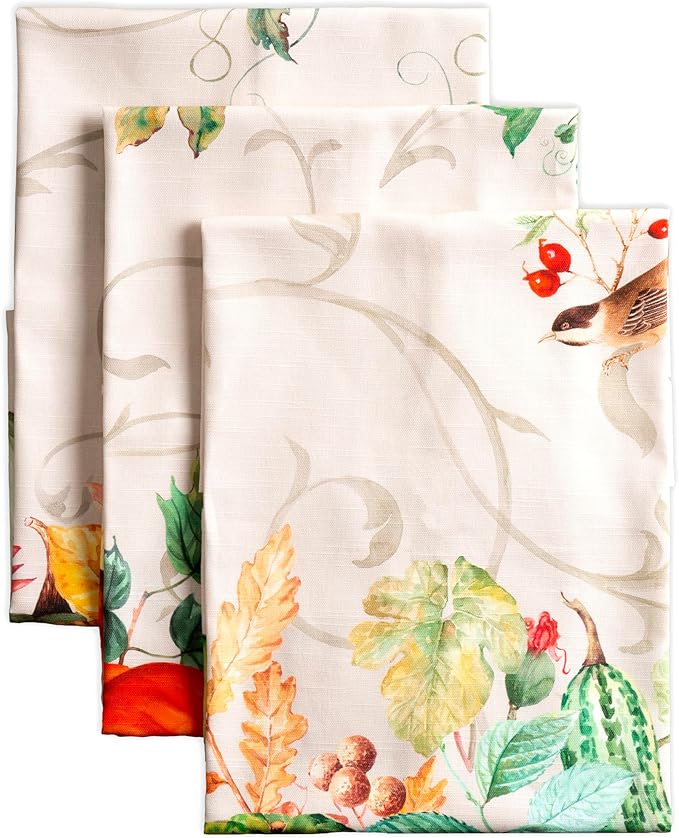 Maison d' Hermine Kitchen Towels Set of 3 100% Cotton 20" x 27.5" Reusable by MaisondHermine