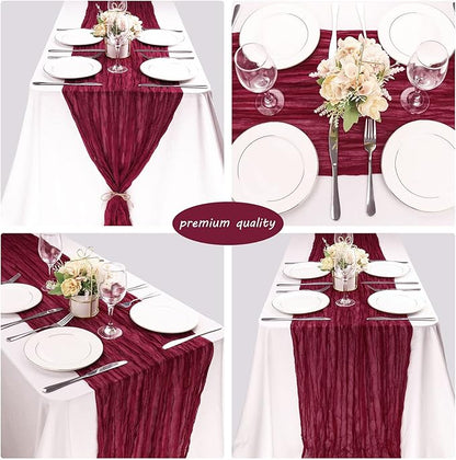12 Pack Cheesecloth Table Runner 35x72 Inch Boho Gauze Table Runner Rustic - Image 5
