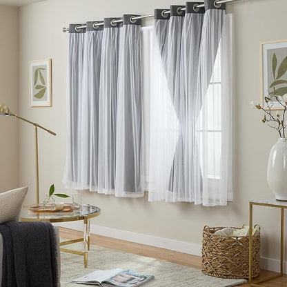 TOWN & COUNTRY LUXE Talia Double Layer Indoor Curtains, Sheer and Room - Image 3