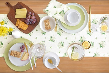 Solino Home Lily Floral Print Table Runner 90 Inches Long - Image 3