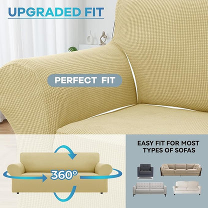 LURKA Stretch Sofa Slipcovers 1 Piece Couch Covers - Image 4