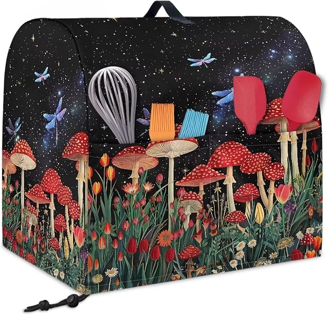 Mushroom Dragonfly Mixer Covers Stand Mixer Dustproof Cover Compatible - Image 2