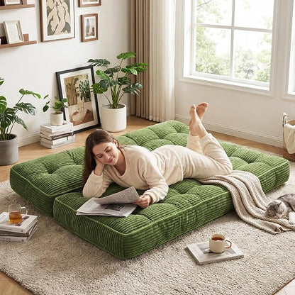 63 Inch Folding Sofa Bed Convertible Chair, 2-in-1 Convertible Boneless Sofa - Image 5