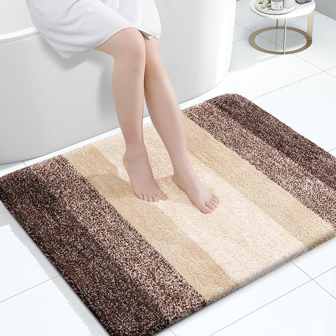OLANLY Bathroom Rugs Mat 40x32, Extra Soft Absorbent Microfiber Bath Rugs by OLANLY