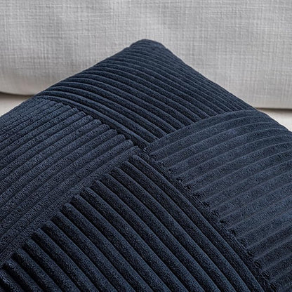Fancy Homi 2 Packs Navy Blue Long Lumbar Decorative Throw Pillow Covers 16x24 - Image 3