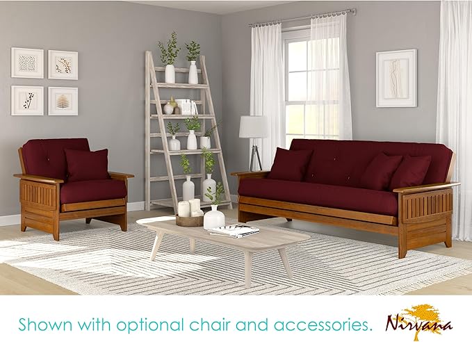 Nirvana Futons Brentwood Tray Arm Futon Sofabed Set - Image 3