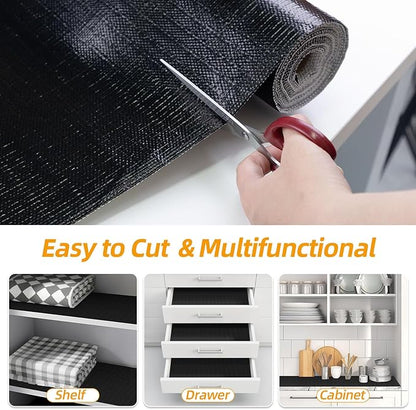 Shelf and Drawer Liner for Kitchen Cabinets Non-Adhesive, Strong Grip Non-Slip - Image 5