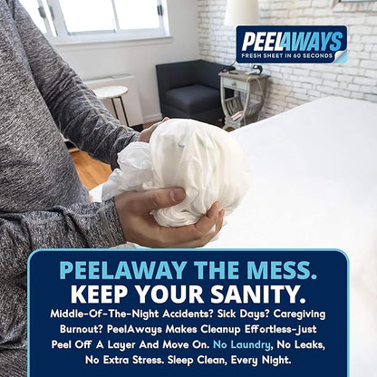 Peelaways Waterproof Disposable Bed Sheets – As Seen On Shark Tank | 7-Layer - Image 6