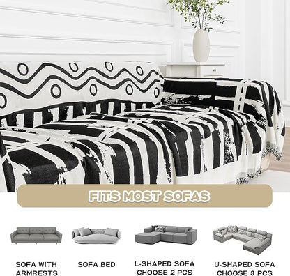 MEETSKY Boho Couch Cover Sofa Covers - Image 7