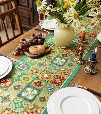 13×72 Inch Table Runner, Retro-Luxury Tassels Series - Image 6