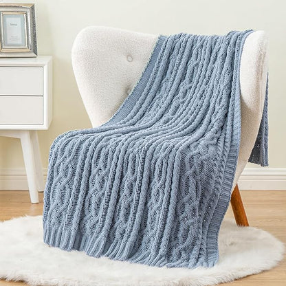 Battilo Bluish Grey Throw Blanket - Image 4