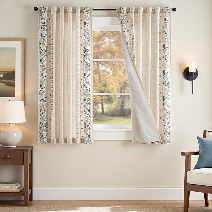 jinchan Winslow Lined Linen Curtains by JINCHAN