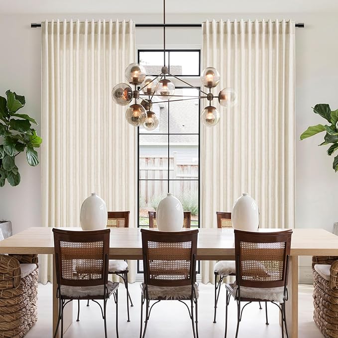 Nanspring Warm Beige Curtains 72 Inch Length - Image 7