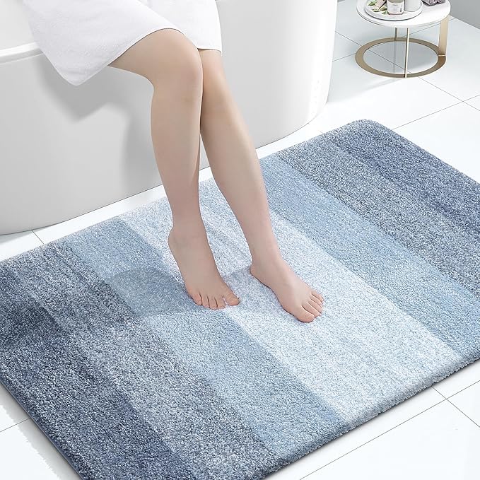 OLANLY Bathroom Rugs Mat 44x32, Extra Soft Absorbent Microfiber Bath Rugs by OLANLY