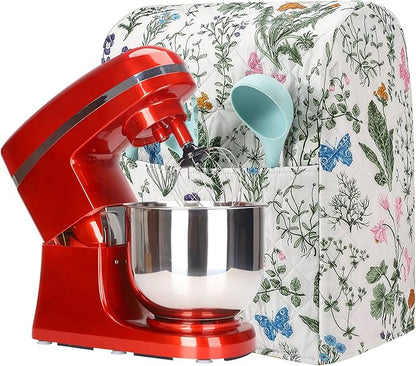 Stand Mixer Cover, Floral and Plants Kitchen Mixer Cover Compatible by CEMGYIUK