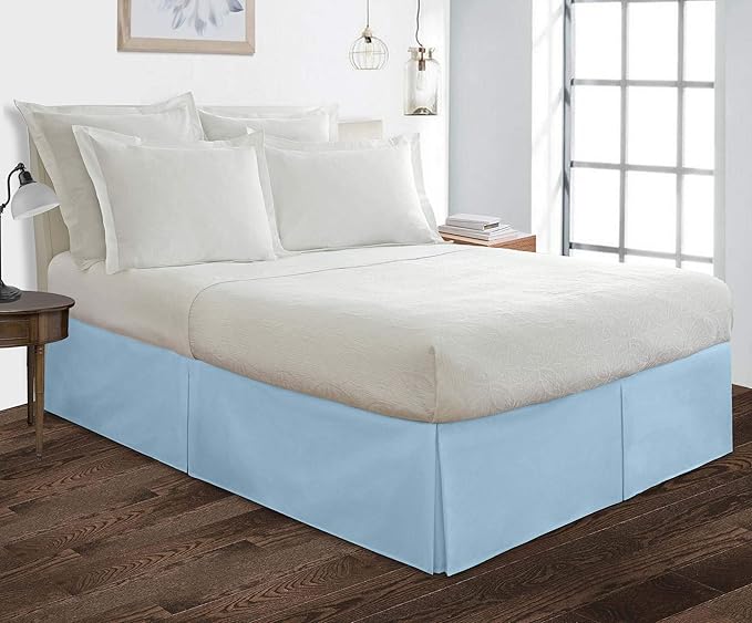 Bed Skirt - 100% Cotton 800 Thread Count Box Pleated Bed Skirt - Luxury Pleated - Image 5