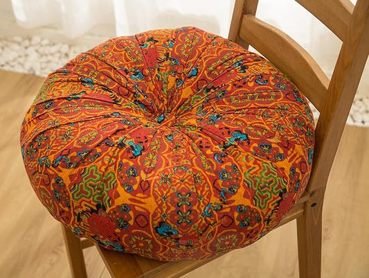 vctops Boho Cotton Linen Round Chair Seat Cushions by vctops