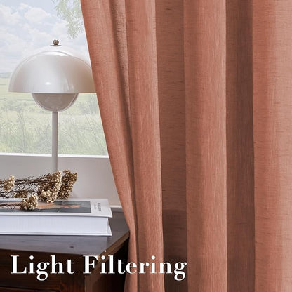 H.VERSAILTEX Linen Curtains Natural Linen Blended Curtain Panels - Image 5