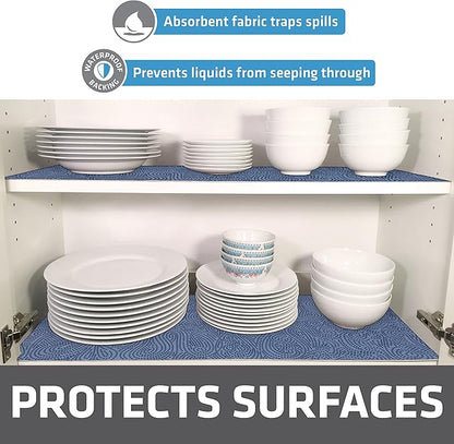 Drymate Premium Luxury Shelf & Drawer Liner, Thick Cushioned Fabric, - Image 2