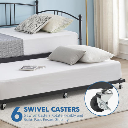 idealhouse twin daybed with trundle, metal twin size, package contents