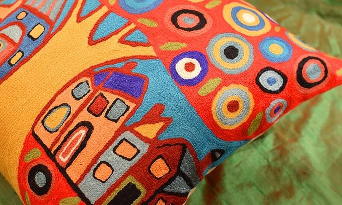 Red Tree of Life Throw Pillow Cover Karla Gerard Floral Tree Pillowcase Flower - Image 6