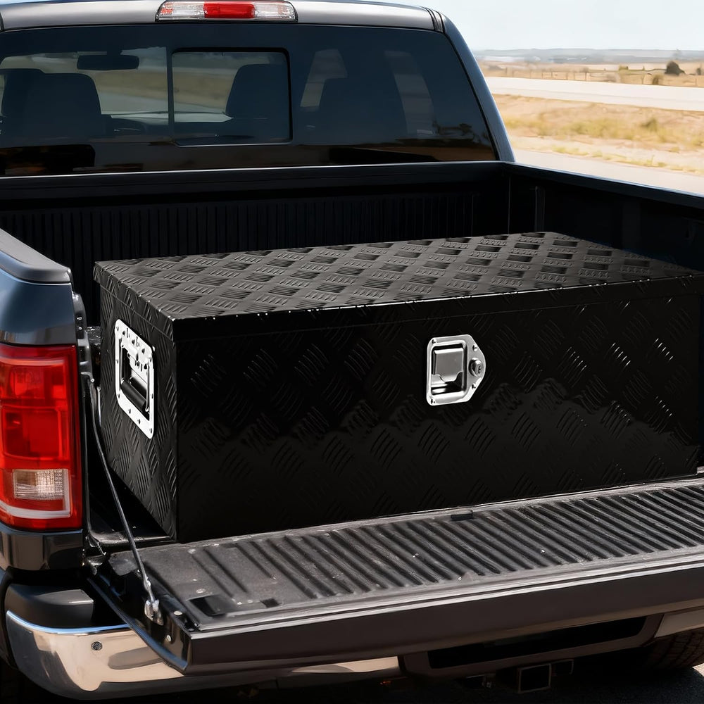 36 Inch Truck Bed Tool Box Aluminum Heavy Duty Trailer Tool Box with Sliding ...