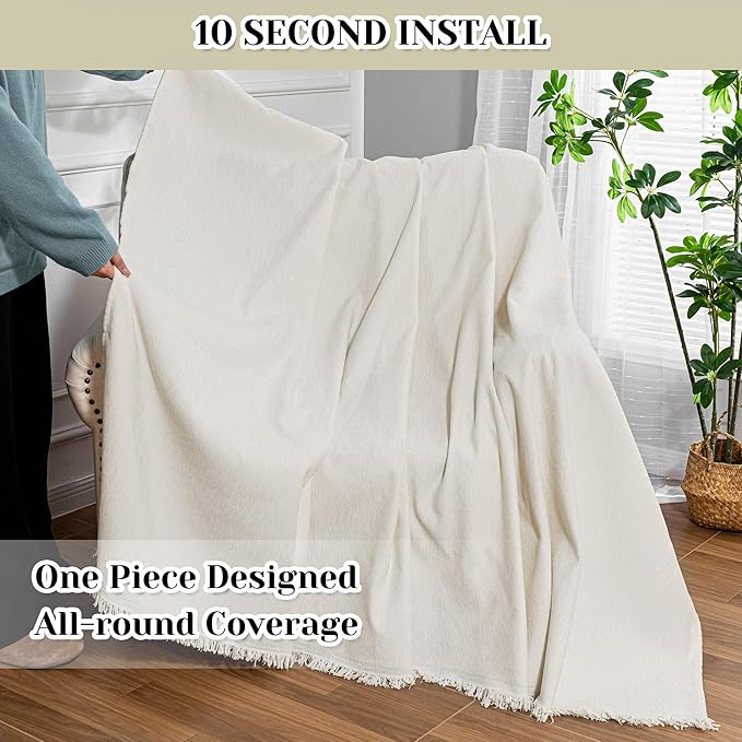MEETSKY Oversized Chair Cover Washable Armchair Sofa Cover - Image 2