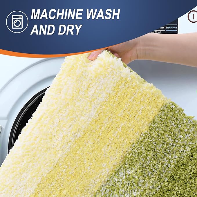 OLANLY Bathroom Rugs Mat 30x20, Extra Soft Absorbent Microfiber Bath Rugs - Image 6