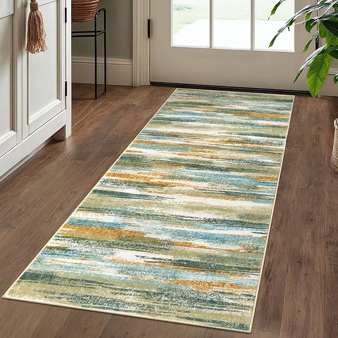Modern Abstract Runner Rug 2x5 - Image 2