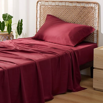 Bedsure Cooling Sheets Twin XL, Rayon Derived from Bamboo, Breathable & Soft by BEDSURE