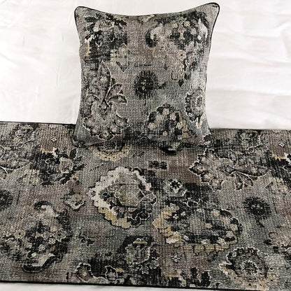 The HomeCentric Luxury Black & Grey Queen 74 x 18 inch Bed Runner - Image 5