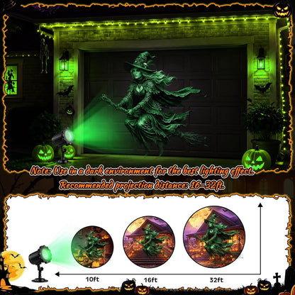 Halloween Projector Light Outdoor 2026 Upgraded Clearer Pattern