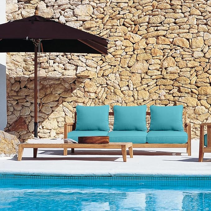 Sundale Outdoor Olefin Deep Seat Cushion Set of 2, Patio Chair Cushion and - Image 9