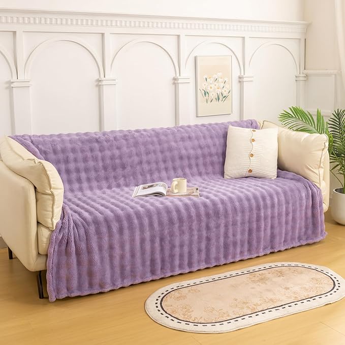 YUSOKI Luxury 3D Bubble Throw Blanket 2lb, All Ages, Home Decoration - Image 3