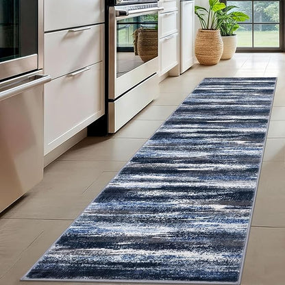Modern Abstract Hallway Runner Rug - Image 2
