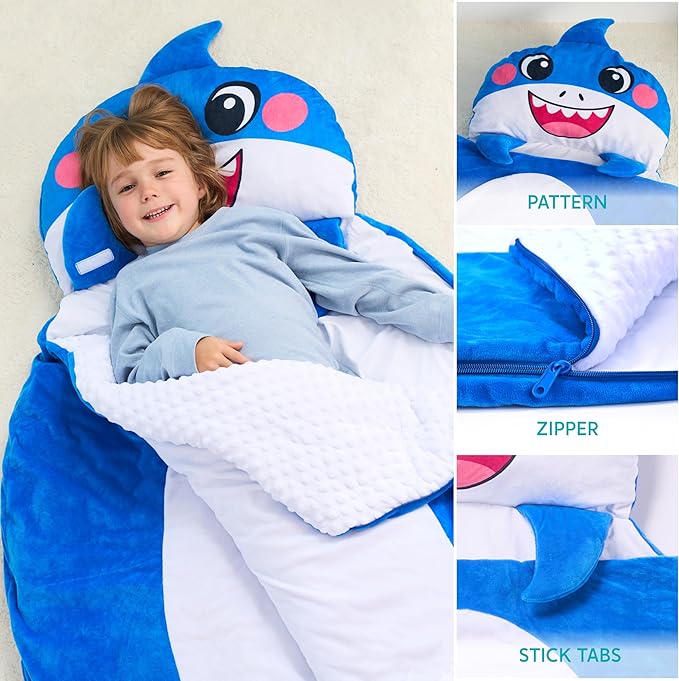 JOIEDOMI Kids Sleeping Bag 4 5 6 Year Old Girl Gifts Toddler Nap Mat - Image 3