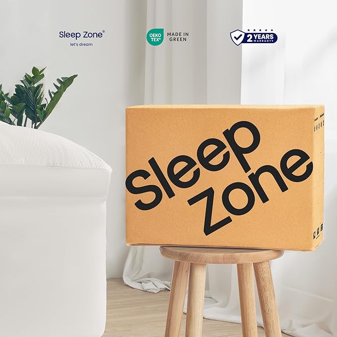 SLEEP ZONE Mattress Topper Full Size, Extra Thick Fitted Mattress Pad - Image 8