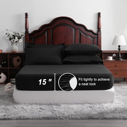 NTBAY King Comforter Set with Sheets, 7 Pieces Soft and Breathable King Bedding - Image 3