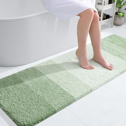 OLANLY Bathroom Runner Rugs 59x20, Extra Soft Absorbent Microfiber Bath Rugs by OLANLY