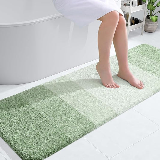 OLANLY Bathroom Runner Rugs 59x20, Extra Soft Absorbent Microfiber Bath Rugs by OLANLY