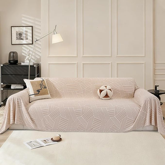 Pet Couch Cover for Dogs, Sofa Covers Washable Geometry, Loveseat Cover for 2 by CYCMACOHOME