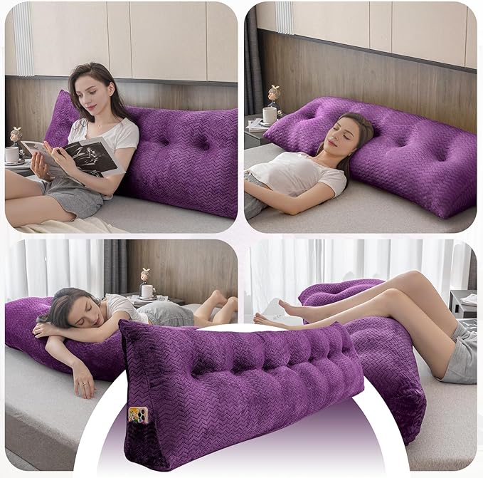 Large Bolster Triangular Headboard Wedge Backrest Positioning Support Bed Rest - Image 4
