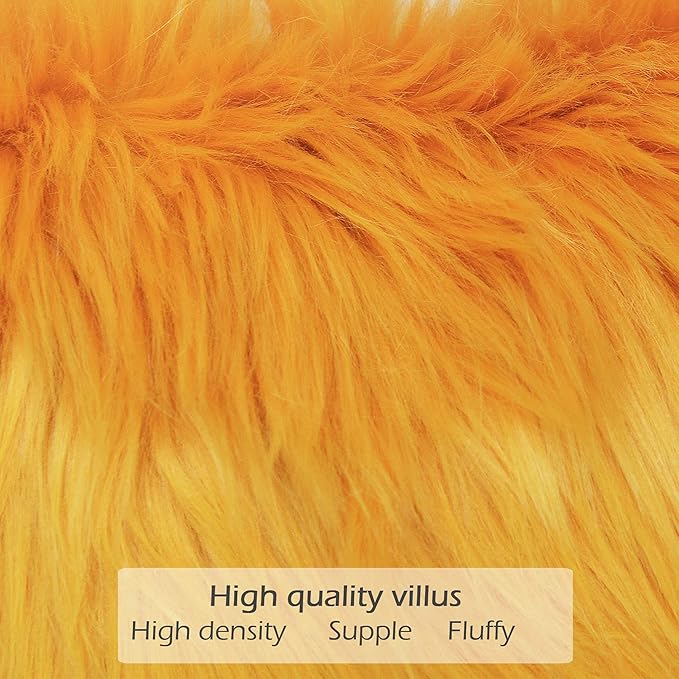 LIGICKY Set of 2 Decorative Lumbar Soft Faux Fur Throw Pillow Cover Luxury - Image 4