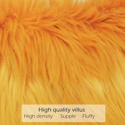 LIGICKY Set of 2 Decorative Lumbar Soft Faux Fur Throw Pillow Cover Luxury - Image 4